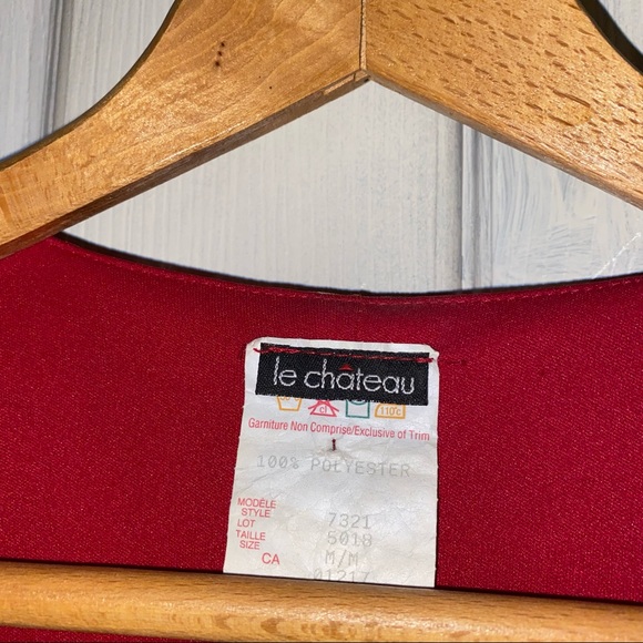 Le Chateau Vintage Pattern Dress - Picture 3 of 8